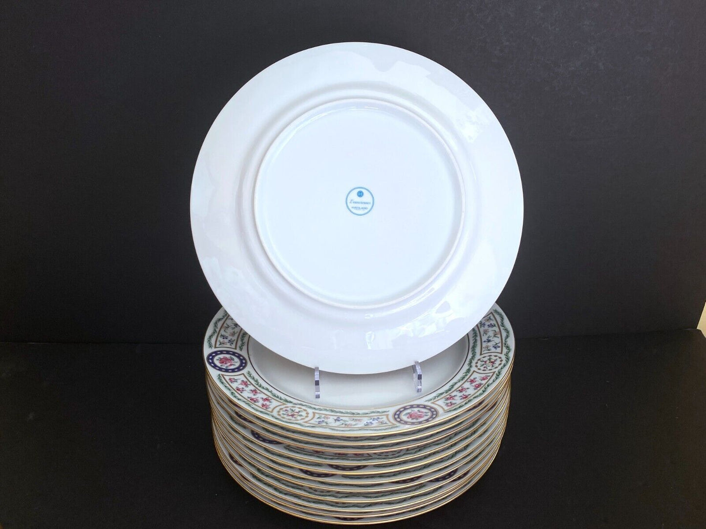 Haviland Limoges Louveciennes dinner service for 12! 72 pcs, 12 3/8'' plates