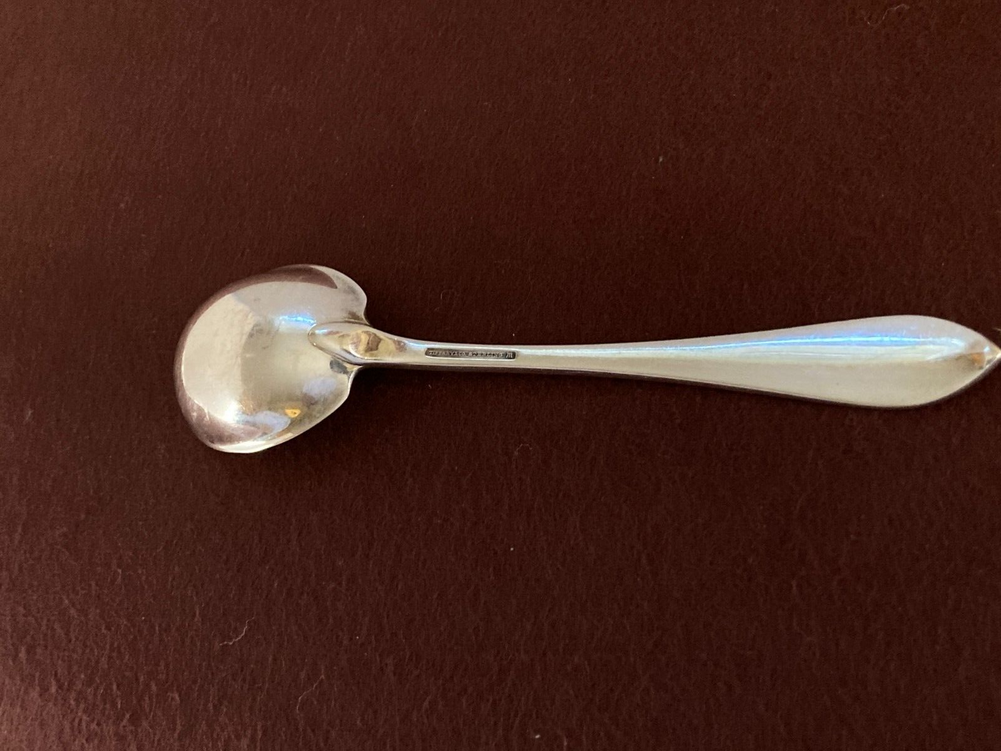 Tiffany & Co Sterling silver "Faneuil" cream soup spoons, 6 3/4'' L, nice