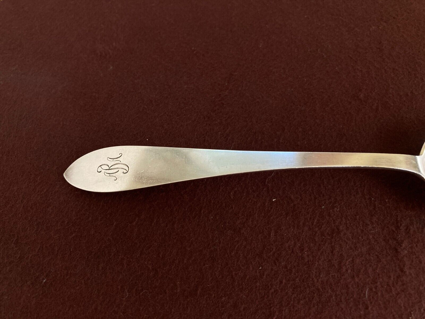 Tiffany & Co Sterling silver "Faneuil” serving spoon, 8 3/4'', c.1870, nice