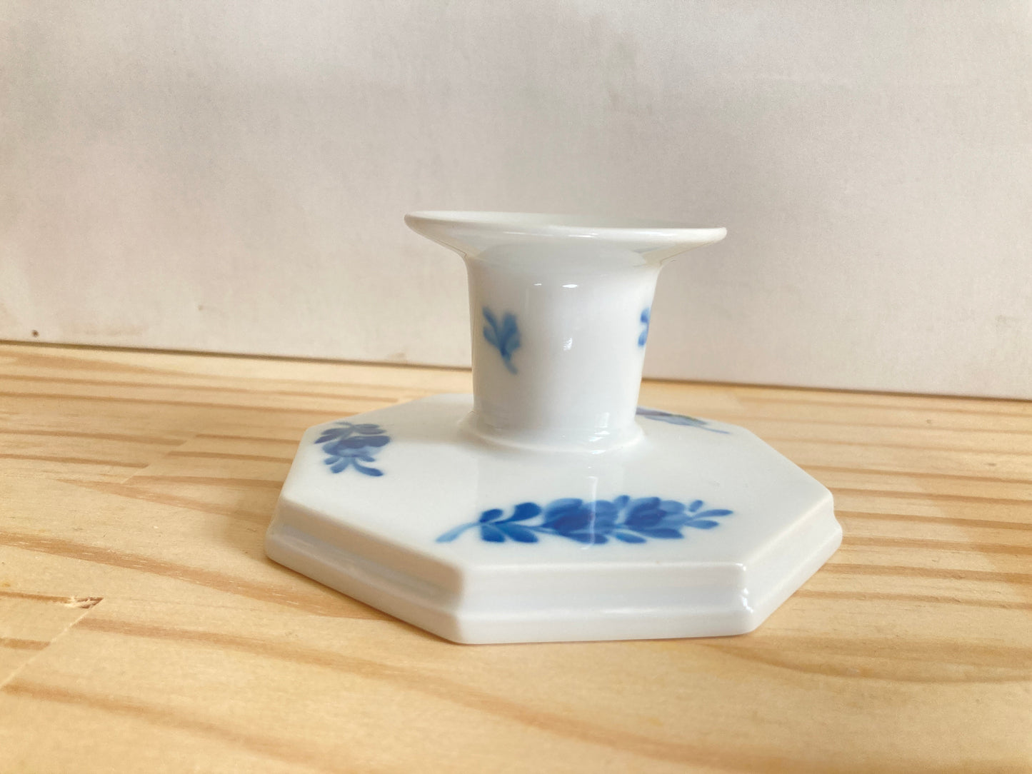 Royal Copenhagen Blue Flower candlestick holder, No.502, factory first quality