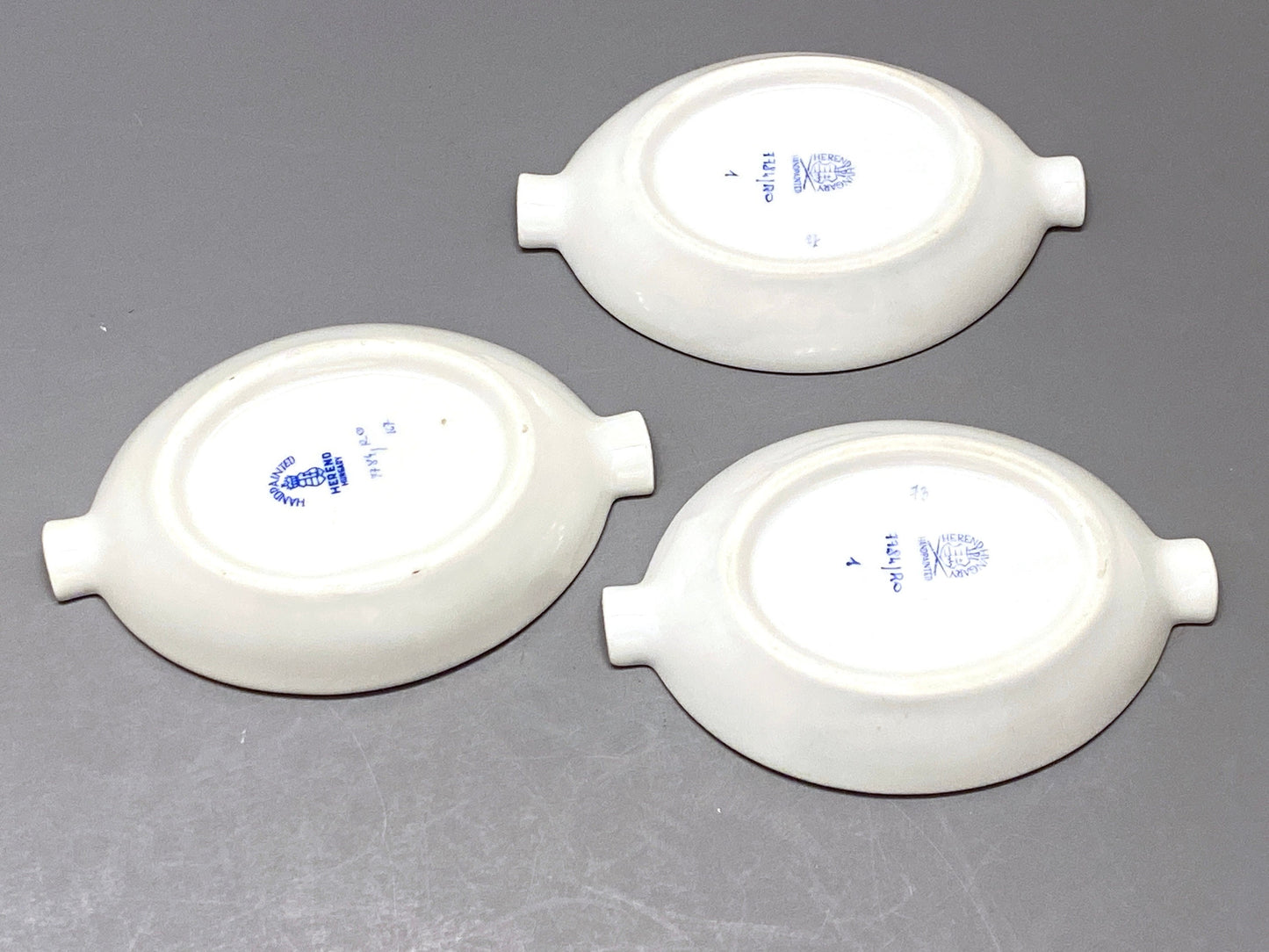 5x Herend Rothschild Bird small dishes, 680/RO, excellent, lovely gift , collection