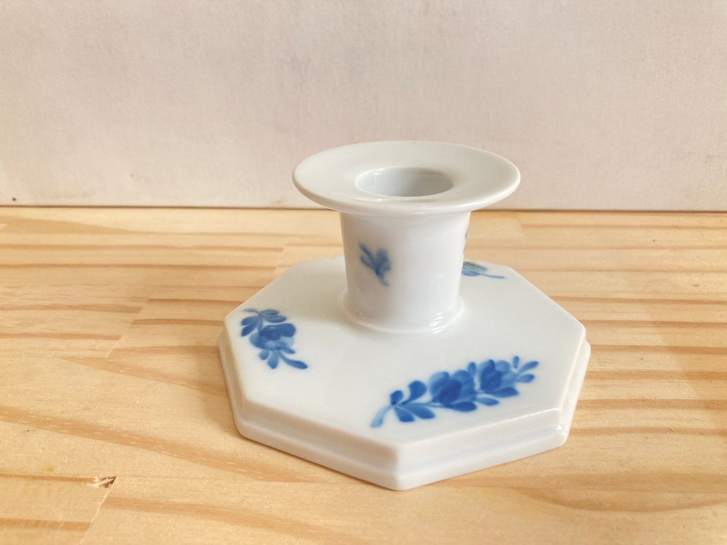 Royal Copenhagen Blue Flower candlestick holder, No.502, factory first quality