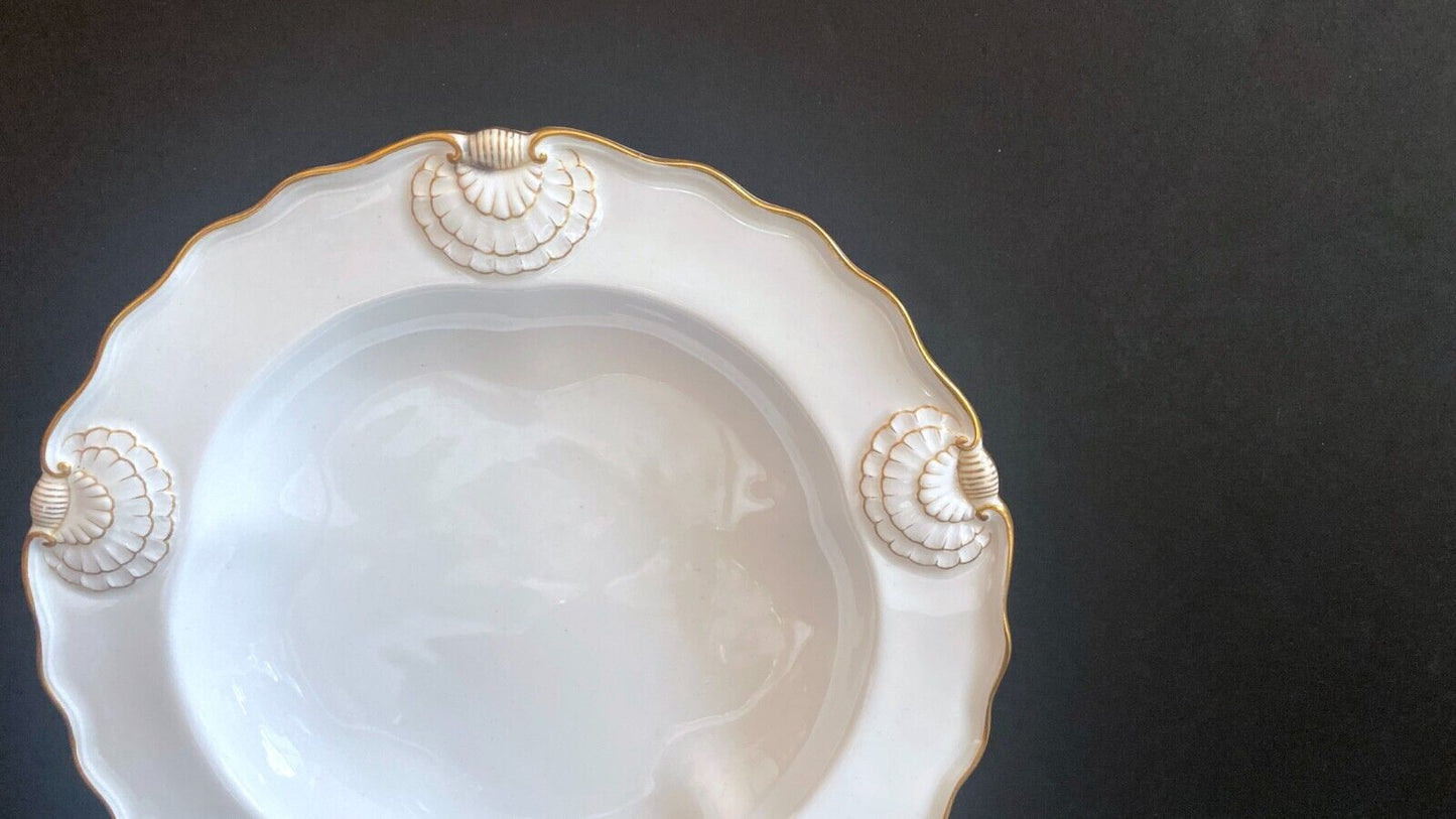 Set of 8 Tiffany & Co. collector Plates by Royal Worcester, raised shell design