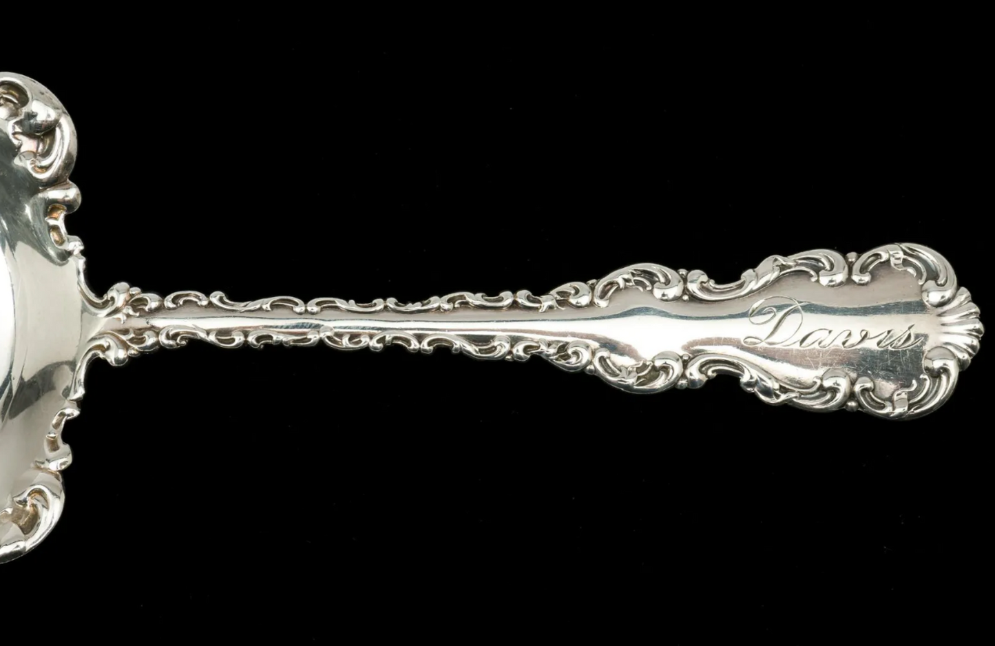 large Whiting Mfg Co. Sterling Silver Pie Server, Flat Handle All Sterling, 9"