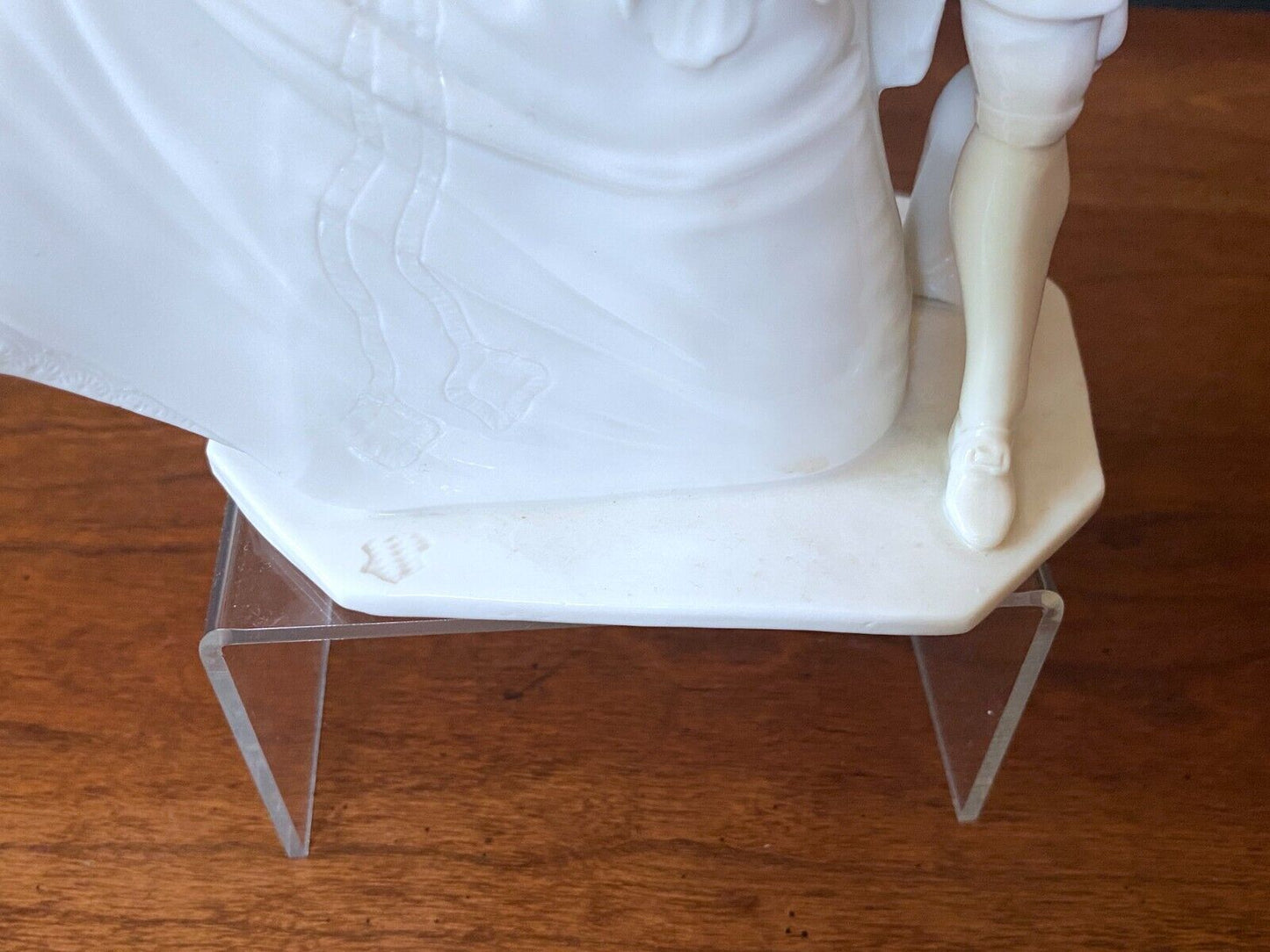 Nymphenburg Blanc de Chine White Figurine Victorian Dancing Couple Crinoline #12