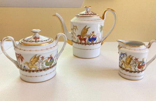 Tiffany & Co. for Le Tallec Porcelain Cirque Chinois tea/coffee service,fabulous