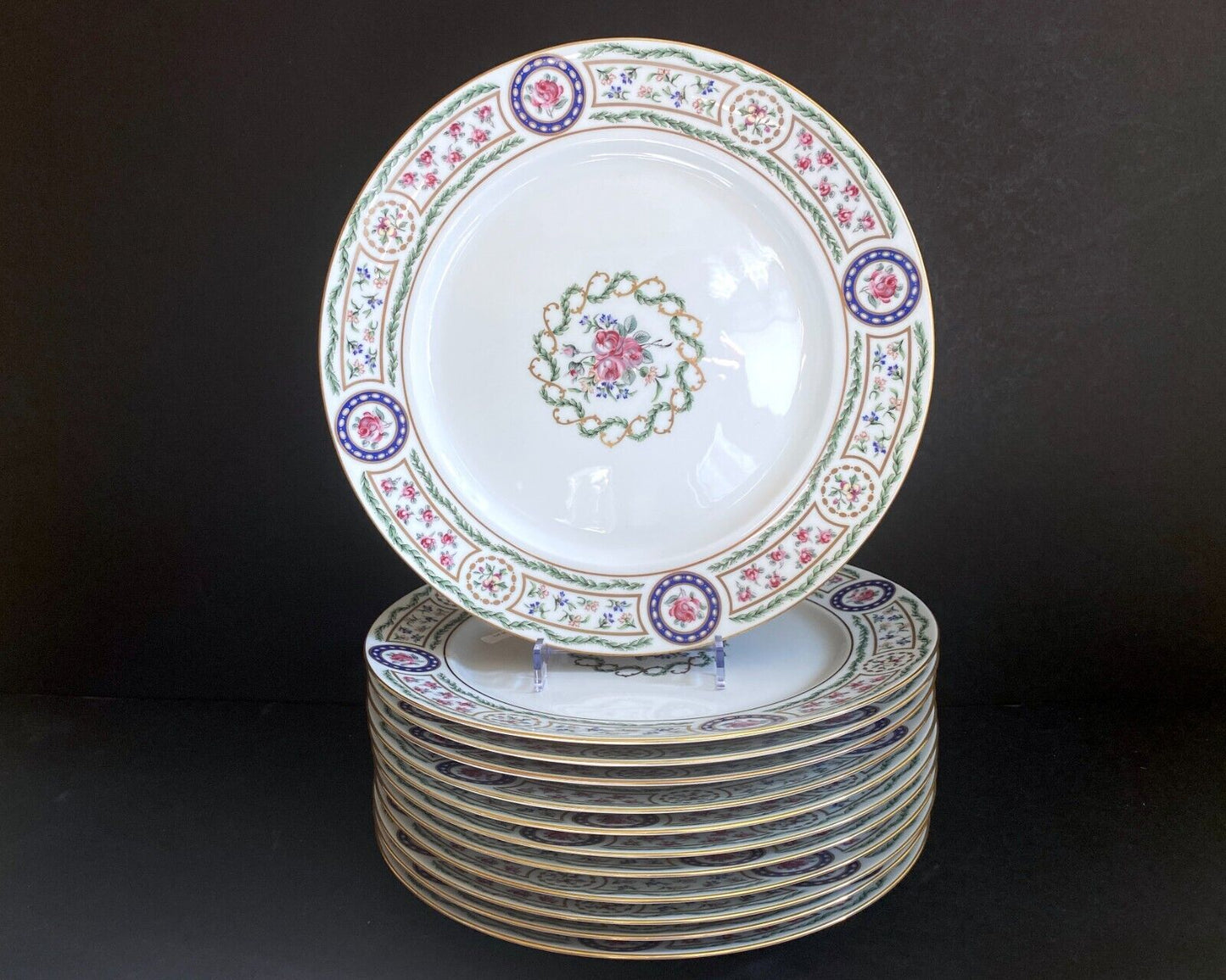 Haviland Limoges Louveciennes dinner service for 12! 72 pcs, 12 3/8'' plates