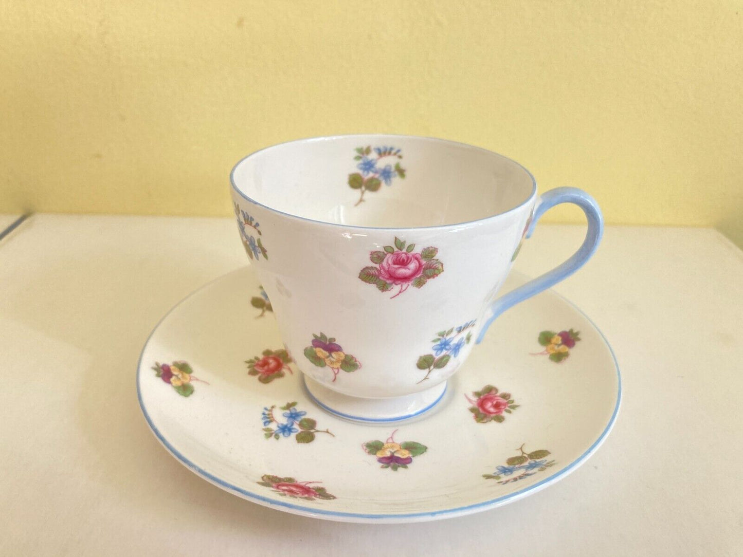 England Shelley porcelain "Rose Pansy, Forget-Me -Not" Tea service, 36pcs