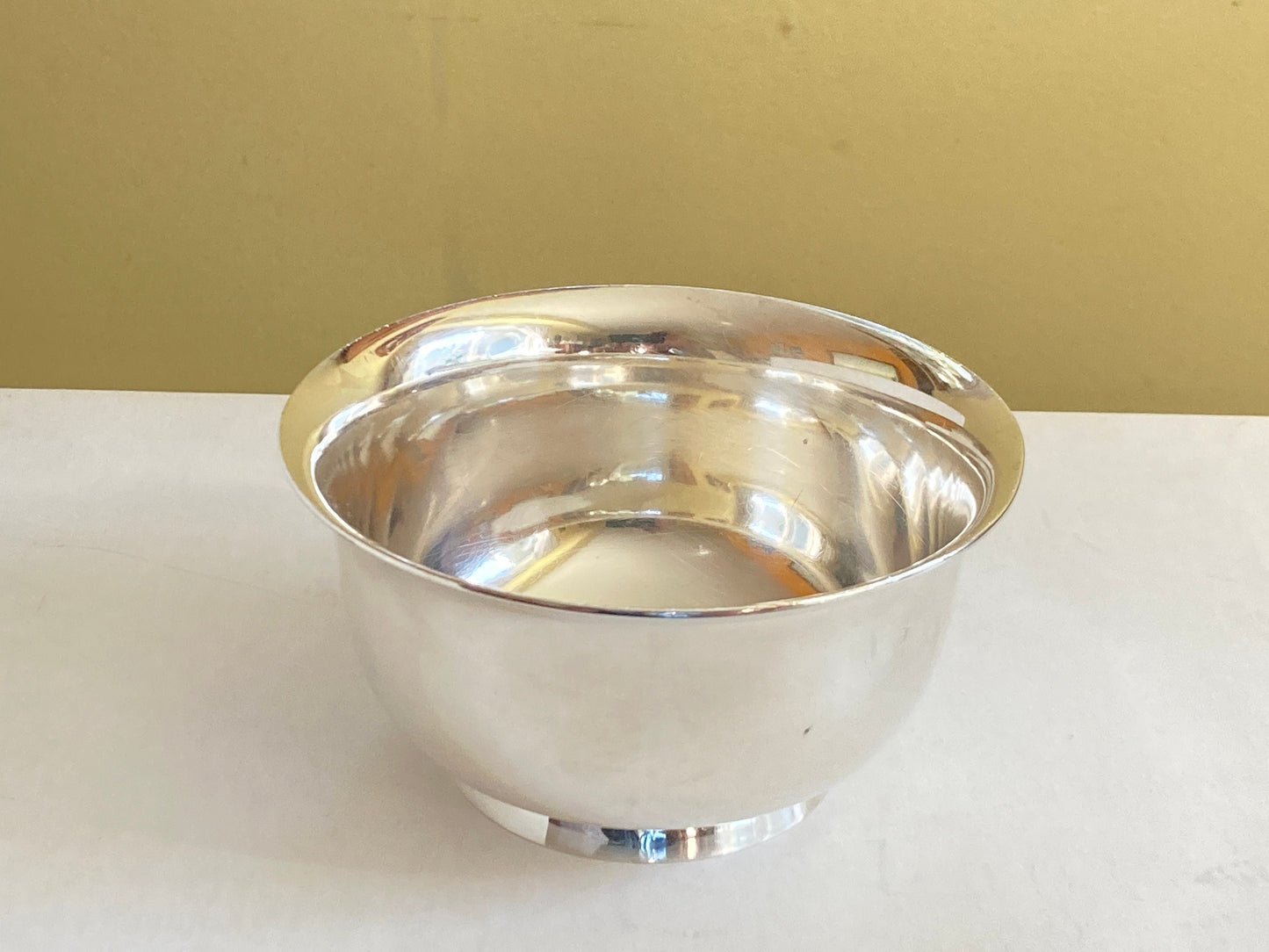 Christmas sale!Tiffany Co. Sterling silver American Colonial footed bowl, #19054, 4 1/4'' D