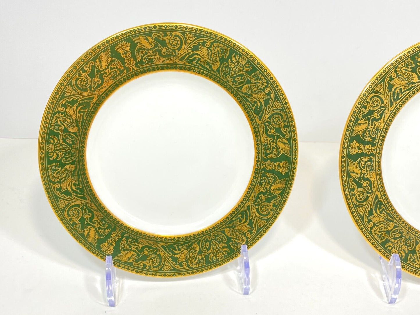 2 x Wedgwood Florentine bread plates, side plates, 7'', bone china, W4170