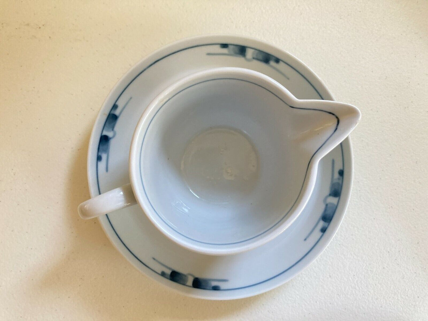 Royal Copenhagen Gemina creamer, by Gertrud Vasegaard,Blue and White pattern