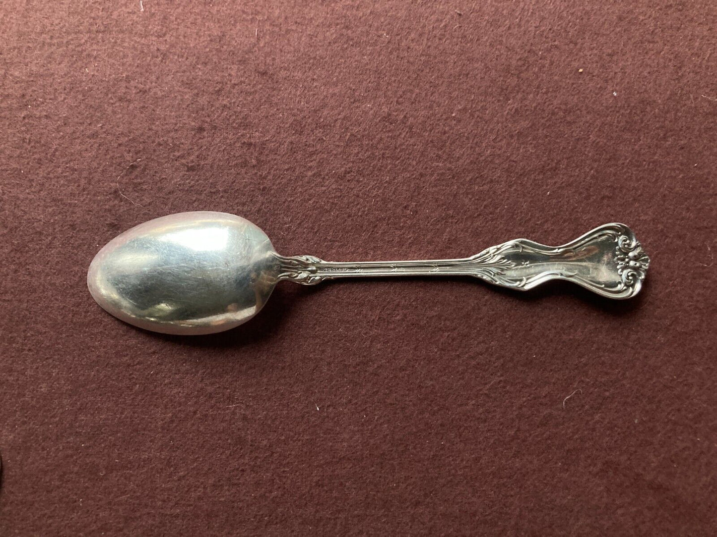 Whiting "DUKE OF YORK'' sterling silver teaspoon, 6'' L,Y1900, price is for 1