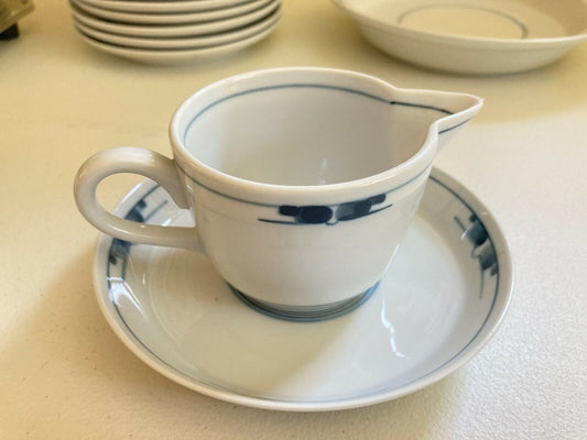 Royal Copenhagen Gemina creamer, by Gertrud Vasegaard,Blue and White pattern