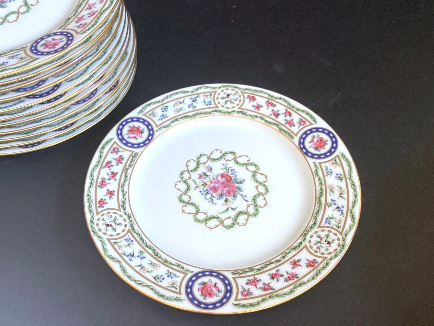 Haviland Limoges Louveciennes dinner service for 12! 72 pcs, 12 3/8'' plates