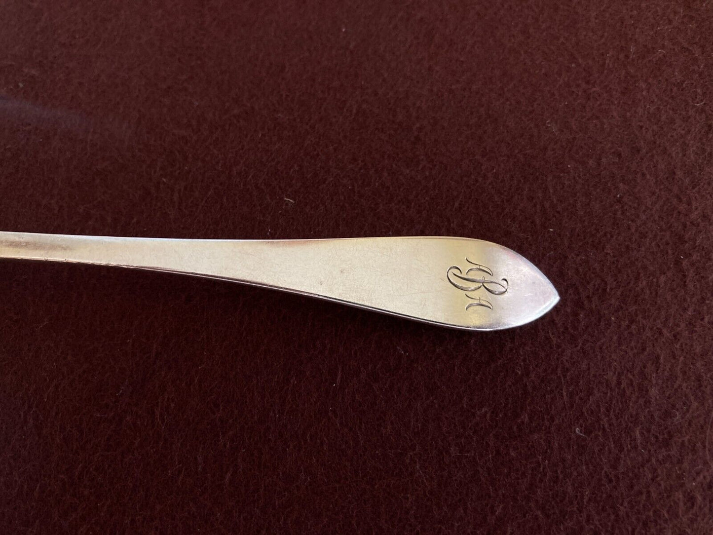 Tiffany & Co Sterling silver "Faneuil” serving spoon, 8 3/4'', c.1870, nice