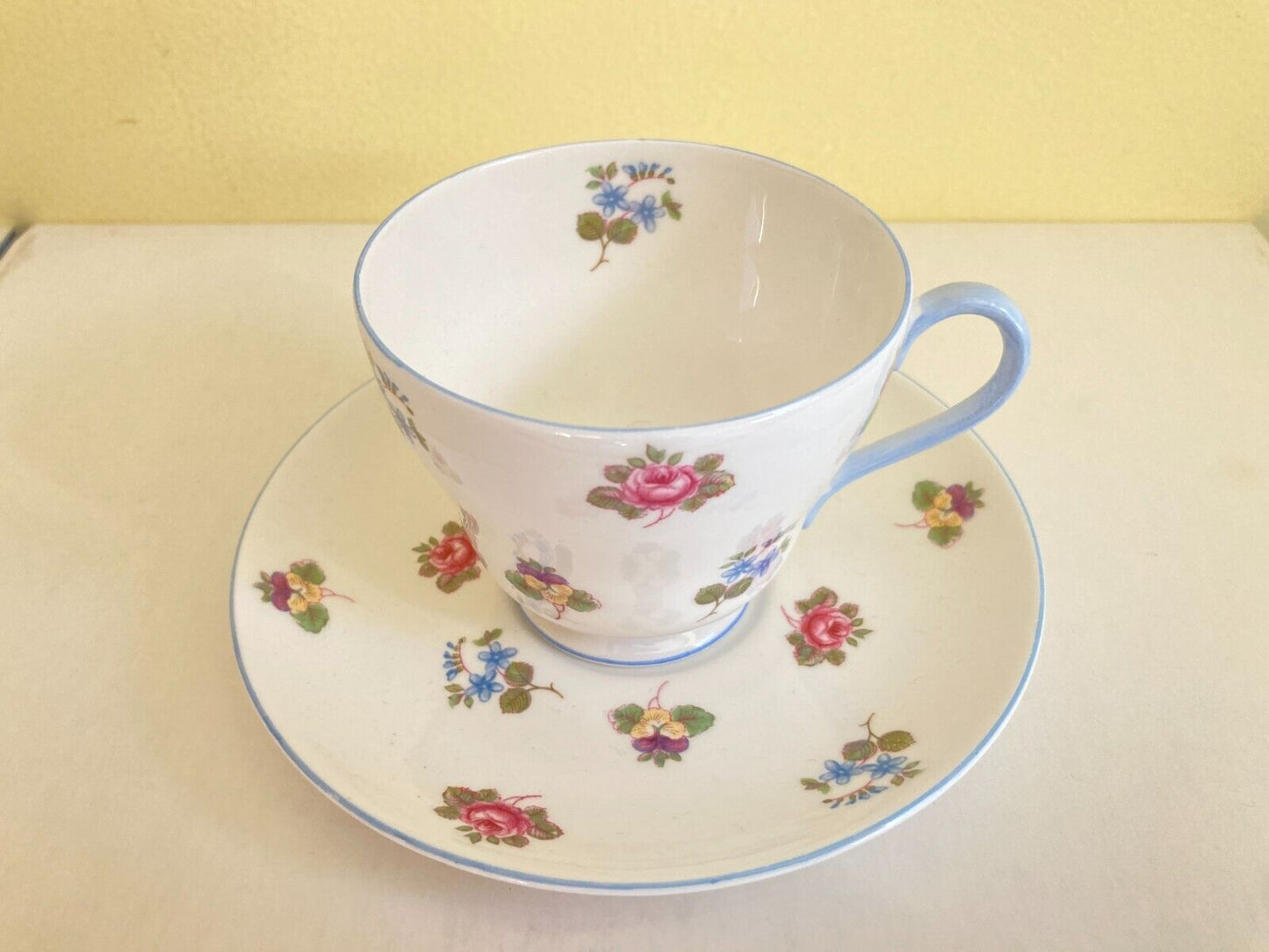 England Shelley porcelain "Rose Pansy, Forget-Me -Not" Tea service, 36pcs