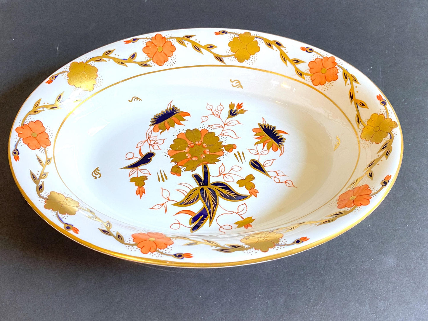 Royal Crown Derby ASIAN ROSE" Imari style oval serving bowl, great condition, bone china, England