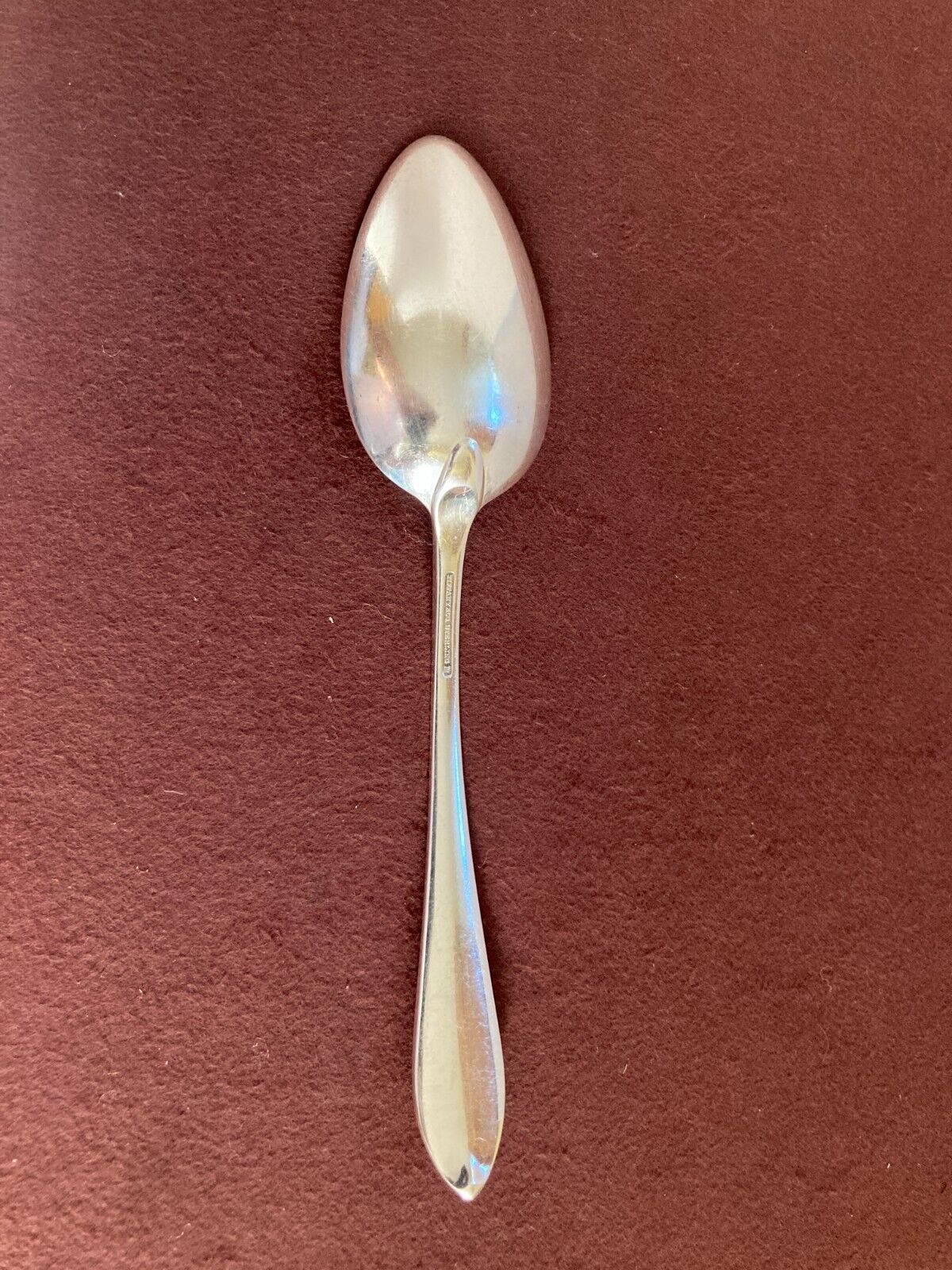 Tiffany & Co Sterling silver "Faneuil” serving spoon, 8 3/4'', c.1870, nice