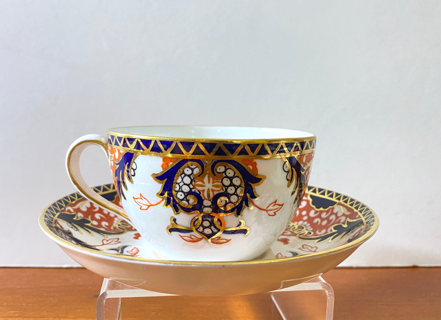 ca.1901-1912 Royal Crown Derby "Kings" ( #1720) Imar bone china teacups, set 8