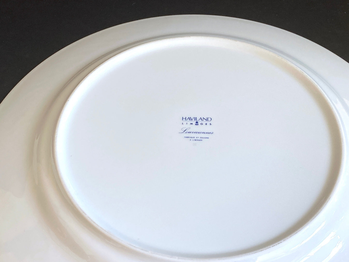 Haviland Limoges Louveciennes LARGE (12 3/8 '' ) dinner plates, set of 12, Made in France, Marvelous! MINT condition