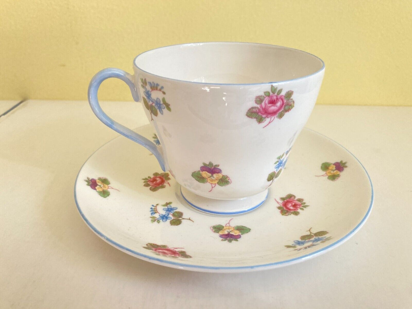 England Shelley porcelain "Rose Pansy, Forget-Me -Not" Tea service, 36pcs