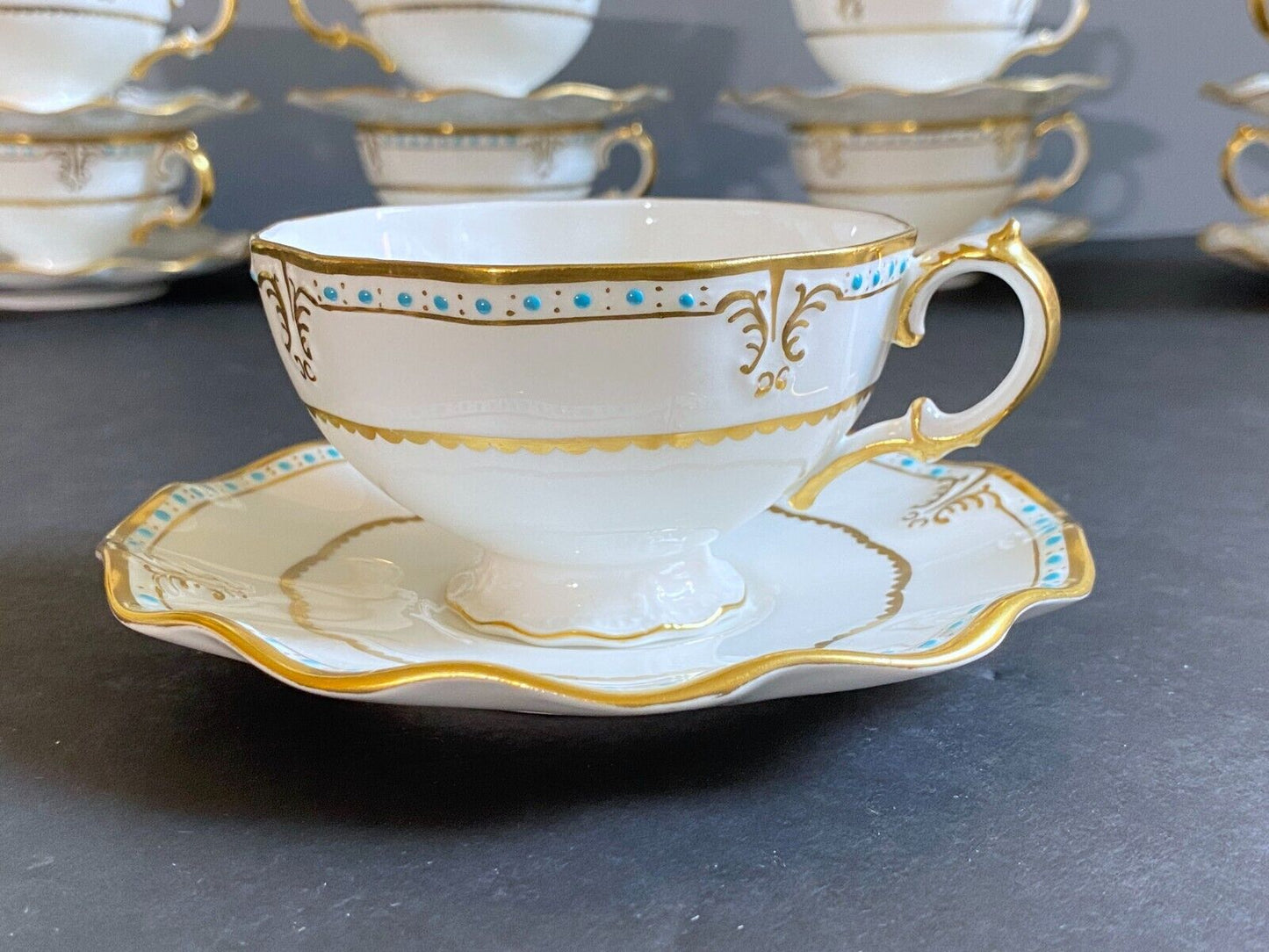 Royal Crown Derby Lombardy bone china dinner service for 12