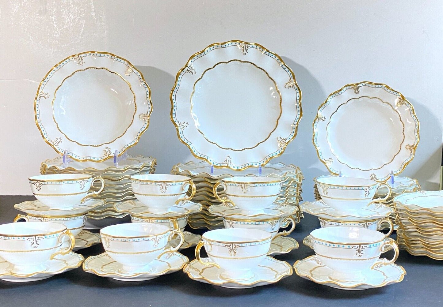 Royal Crown Derby Lombardy bone china dinner service for 12