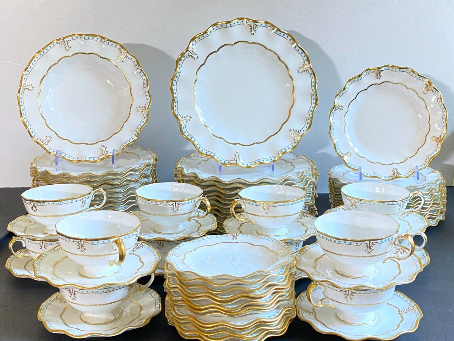 Royal Crown Derby Lombardy bone china dinner service for 12