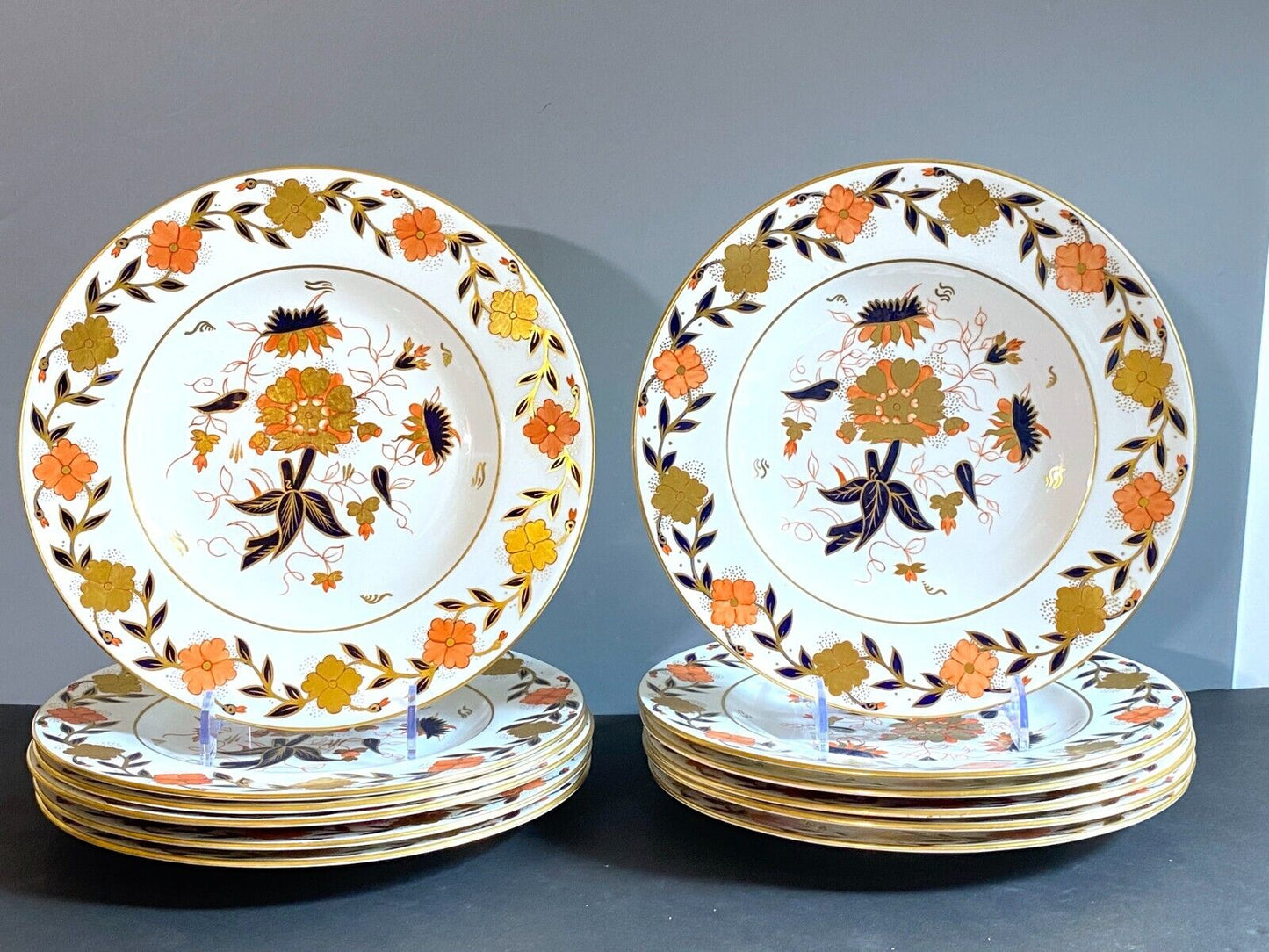 Royal Crown Derby Asian Rose Imari style dinner service for 12, great condition