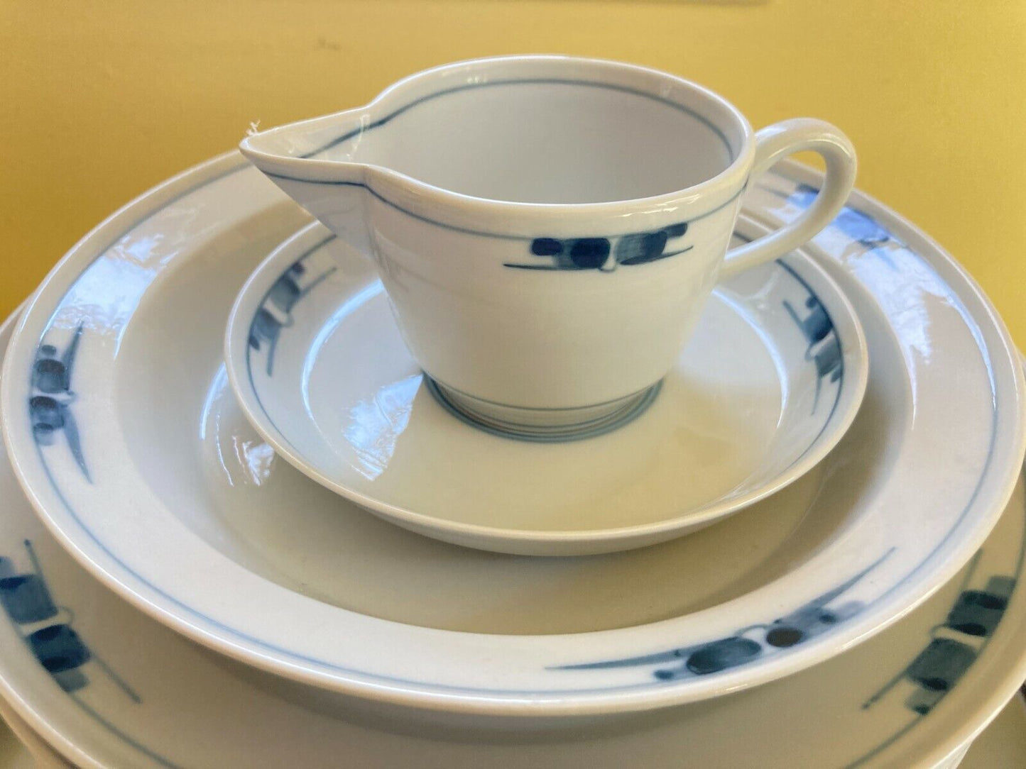 Royal Copenhagen Gemina creamer, by Gertrud Vasegaard,Blue and White pattern