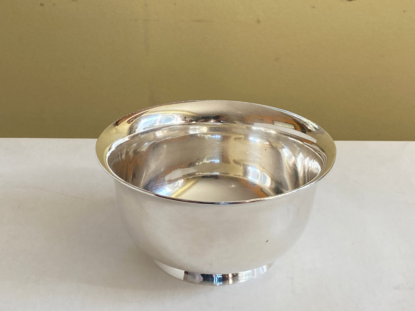 Christmas sale!Tiffany Co. Sterling silver American Colonial footed bowl, #19054, 4 1/4'' D