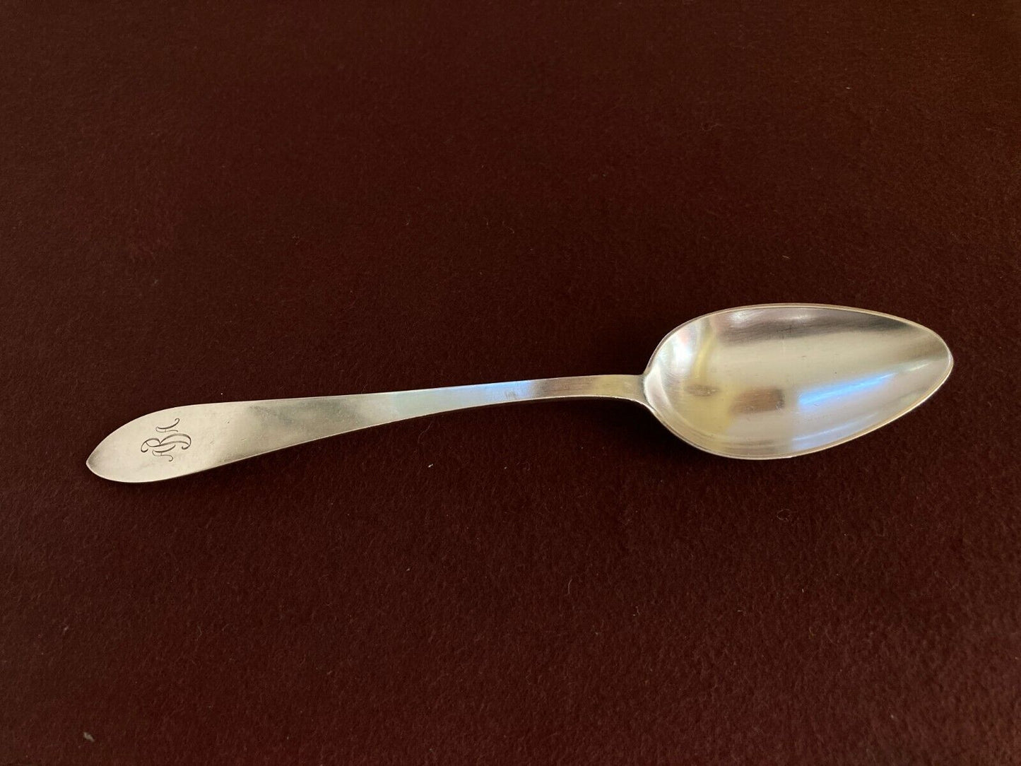 Tiffany & Co Sterling silver "Faneuil” serving spoon, 8 3/4'', c.1870, nice